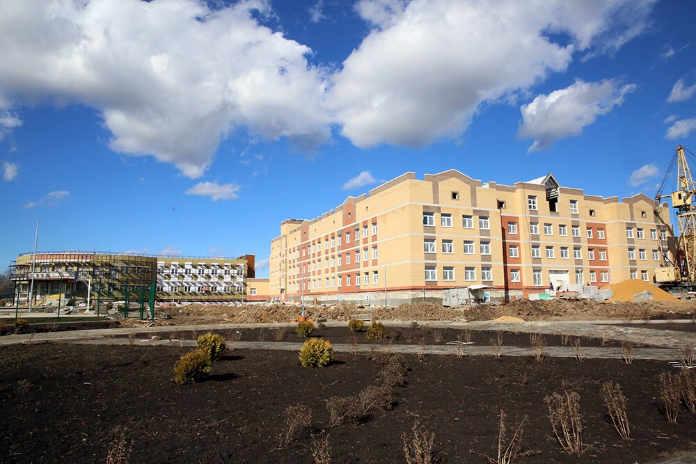 Строительство новой школы в городе Усмань